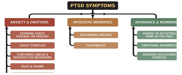 Post traumatic stress disorder effect on the body