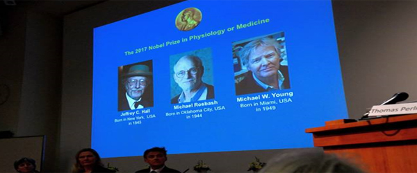 Nobel Prize for work on biological clocks 2017 Medicine